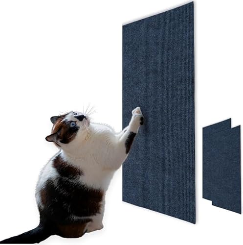 Katzenkratzmatte, Katzenkratzmatte, vielseitiger Selbstklebender Ersatz, einfache Verwendung for Kratzbäume, Katzenwandmöbel, Kratzbäume und Couchschutz (Color : Blue, Size : 5 Pack) von BOTIZR