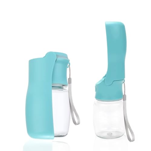 BOTOING Faltbare Trinkflasche,350ml Tragbare Haustiere Trinkflasche,Hunde für Wasserflasche,Faltbare Trinkflasche,für Unterwegs,Wandern Unterwegs,Campen (Blau, 350ml) von BOTOING