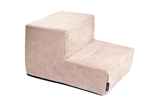 BOUTIQUE ZOO Hundetreppe 30 cm hoch | Katzentreppe Haustiertreppe | 2 Stufen | Hunde Katzen Haustier | für Bett und Auto | Trepp für kleine Hund | Samtstoff | Farbe: Velvet: Rosa BOUTIQUE ZOO Hundetreppe 30 cm hoch | Katzentreppe Haustiertreppe | 2 Stufen | Hunde Katzen Haustier | für Bett und Auto | Trepp für kleine Hund | Samtstoff | Farbe: Velvet: Rosa von BOUTIQUE ZOO