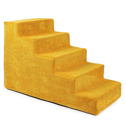 BOUTIQUE ZOO Hundetreppe 50 cm hoch | Katzentreppe Haustiertreppe | 5 Stufen | Hunde Katzen Haustier | für Bett und Auto | Trepp für kleine Hund | Plüschbezug | Farbe: Honig BOUTIQUE ZOO Hundetreppe 50 cm hoch | Katzentreppe Haustiertreppe | 5 Stufen | Hunde Katzen Haustier | für Bett und Auto | Trepp für kleine Hund | Plüschbezug | Farbe: Honig von BOUTIQUE ZOO