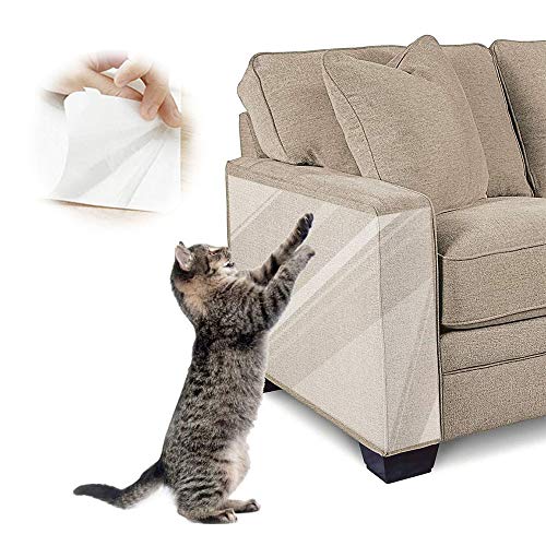 BOW CALICO Katzen Kratzschutz, doppelseitiger Cat-Möbelschutz, Kratzschutz Wand Selbstklebend, Katzen Couch Protection für Couch, Teppich, Türen, Arbeitsplatten 16"L x 12" B 10Pack von BOW CALICO