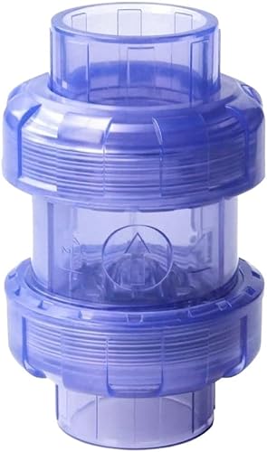 Absperrventil für Aquarien, 1 Stück, transparentes PVC-Rückschlagventil, UPVC-Rohrverschraubung, für Aquarien Absperrventil für Aquarien, 1 Stück, transparentes PVC-Rückschlagventil, UPVC-Rohrverschraubung, für Aquarien von BOWINGBO