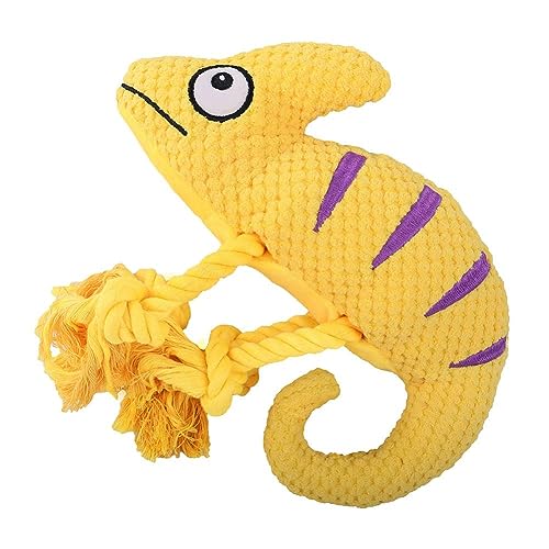 BOWTONG Dog Chew Toy Squeaky Plush Chamäleon Toys Interactive Interactive Dog Toys Dog Toy Sturdy Dog Pet Vocal T4A8 Toy Toy Chamäleon von BOWTONG