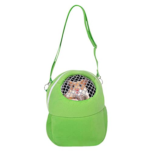 BOWTONG Hamster-Reisetragetasche, Haustier-Hamster-Tragetasche, tragbar, Reiserucksack für kleine Haustiere von BOWTONG