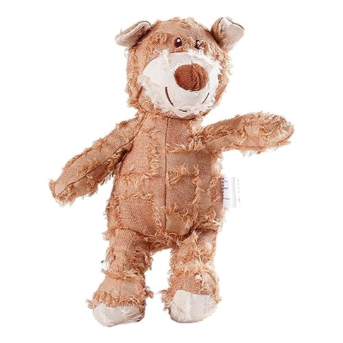 BOWTONG Indestructible Robust Bear Dog Stuffed Animals Chew Toy,Dog Squeaky Toys Training Teething Interactive Toys Play Chew toys Dinosaur squeaky Durable Stuffed Plush aggressive toysindestructible von BOWTONG