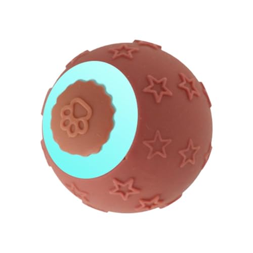 BOWTONG Interaktiver Teaser-Ball für Haustiere mit kaubarer Textur, für Kätzchen, automatische Unterhaltungsbewegung von BOWTONG
