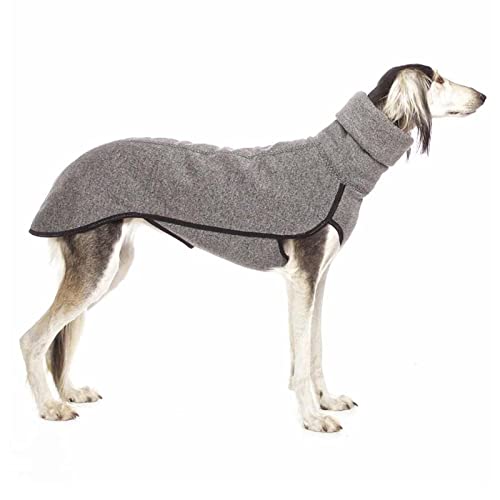 BOWTONG Warmer Hundemantel mit hohem Kragen, für große Hunde, weich, Größe S-5XL, elastisch, E4S4 von BOWTONG