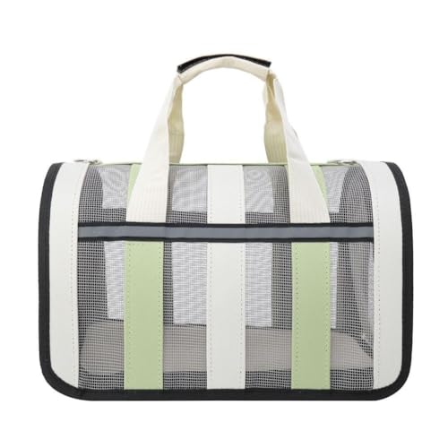 Große Kapazität Haustier Tragetasche Ausflug Tragbare Hunde Handtasche Faltbar Zu Mesh Hund Mittlerer Käfig Handtasche Carrier Small von BOWTONG