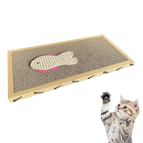 Kratzmatte aus Karton, Kratzmatte für Indoor-Katzen, schützende Kratzmatte, Bodenkratzer Kratzmatte aus Karton, Kratzmatte für Indoor-Katzen, schützende Kratzmatte, Bodenkratzer von BOWTONG