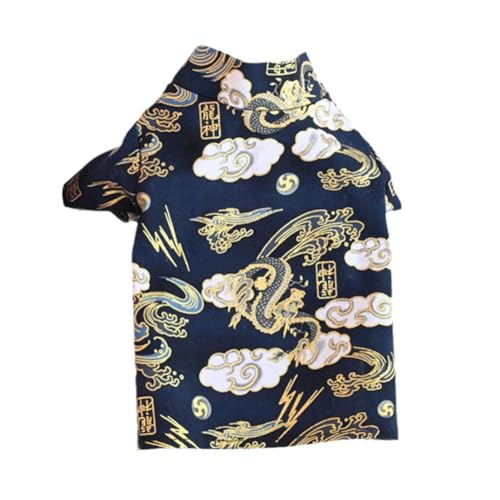 Tang Suit Haustier-Shirt, Neujahrs-Hundekostüm, warm, Cheongsam-Winterkleidung, Mantel für Katzen, Weste, kleine Tang-Dynastie von BOWTONG