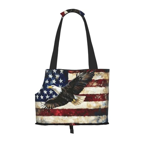 American Eagle Hundetragetasche, Tragetasche für Haustiere, geeignet für Welpen, kleine Katzen im Freien, Schwarz American Eagle Hundetragetasche, Tragetasche für Haustiere, geeignet für Welpen, kleine Katzen im Freien, Schwarz von BOXILTD