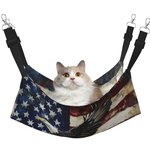 American Eagle Pet Hängematte für Katzen - Perfekte Katzenfensterhängematte für große Katzen, Frettchen, Kaninchen & Kleintiere, Schwarz American Eagle Pet Hängematte für Katzen - Perfekte Katzenfensterhängematte für große Katzen, Frettchen, Kaninchen & Kleintiere, Schwarz von BOXILTD