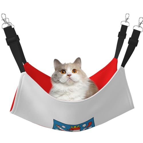BOXILTD Thüringen Flagge Haustier Hängematte für Katzen - Perfekte Katzenfensterhängematte für große Katzen, Frettchen, Kaninchen & Kleintiere, Schwarz BOXILTD Thüringen Flagge Haustier Hängematte für Katzen - Perfekte Katzenfensterhängematte für große Katzen, Frettchen, Kaninchen & Kleintiere, Schwarz von BOXILTD