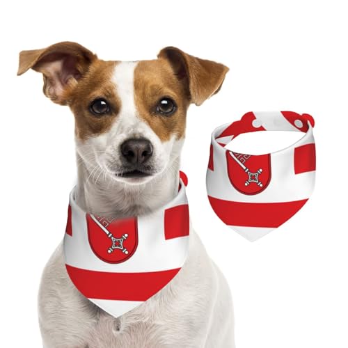 Bremen Banner Hundehalstuch, Baumwolle, waschbar, Baumwoll-Taschentuch, Dreieckstuch für kleine, mittelgroße und große Hunde, Katzen, Schwarz Bremen Banner Hundehalstuch, Baumwolle, waschbar, Baumwoll-Taschentuch, Dreieckstuch für kleine, mittelgroße und große Hunde, Katzen, Schwarz von BOXILTD