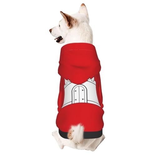 Die Hamburger Flagge Hundekleidung für kleine Hunde – niedlicher Kapuzenpullover für kleine mittelgroße Hunde und Katzen Die Hamburger Flagge Hundekleidung für kleine Hunde – niedlicher Kapuzenpullover für kleine mittelgroße Hunde und Katzen von BOXILTD