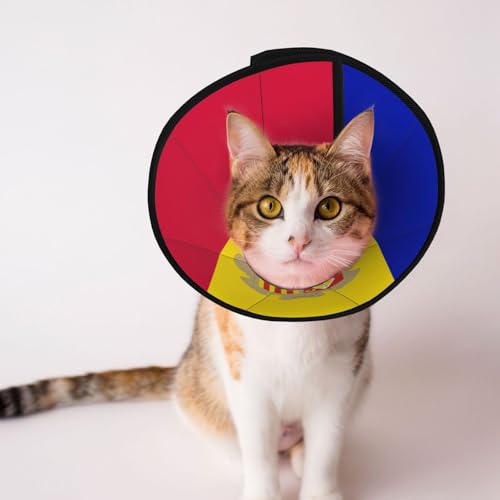 Flag of Andorra weiches Hundehalsband, Depets verstellbare Genesung, Haustier-Kegel, E-Halsband für Katzen, Kätzchen, Kaninchen, bequemes elisabethanisches Halsband Flag of Andorra weiches Hundehalsband, Depets verstellbare Genesung, Haustier-Kegel, E-Halsband für Katzen, Kätzchen, Kaninchen, bequemes elisabethanisches Halsband von BOXILTD