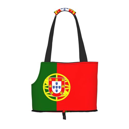 Flag of Portugal Hundetragetasche, Tragetasche für Haustiere, geeignet für Welpen, kleine Katzen im Freien, Schwarz Flag of Portugal Hundetragetasche, Tragetasche für Haustiere, geeignet für Welpen, kleine Katzen im Freien, Schwarz von BOXILTD