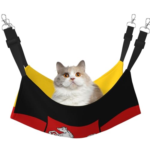 Flagge Niedersachsen Haustierhängematte für Katzen - Perfekte Katzenfensterhängematte für große Katzen, Frettchen, Kaninchen & Kleintiere, Schwarz Flagge Niedersachsen Haustierhängematte für Katzen - Perfekte Katzenfensterhängematte für große Katzen, Frettchen, Kaninchen & Kleintiere, Schwarz von BOXILTD