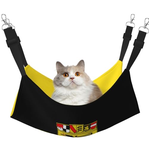 Flagge des Landes Baden-Württemberg Haustierhängematte für Katzen - Perfekte Katzenfensterhängematte für große Katzen, Frettchen, Kaninchen & Kleintiere, Schwarz Flagge des Landes Baden-Württemberg Haustierhängematte für Katzen - Perfekte Katzenfensterhängematte für große Katzen, Frettchen, Kaninchen & Kleintiere, Schwarz von BOXILTD