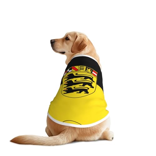 Flagge des Landes Baden-Württemberg Hunde-Shirt, Weste, leicht, dehnbar, für mittelgroße und große Rassen, zum Spazierengehen, Outdoor-Aktivitäten Flagge des Landes Baden-Württemberg Hunde-Shirt, Weste, leicht, dehnbar, für mittelgroße und große Rassen, zum Spazierengehen, Outdoor-Aktivitäten von BOXILTD