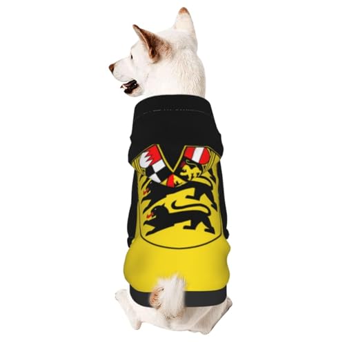 Flagge des Landes Baden-Württemberg Hundekleidung für kleine Hunde - Niedlicher kleiner Hund Hoodie für kleine mittelgroße Hunde Katzen Flagge des Landes Baden-Württemberg Hundekleidung für kleine Hunde - Niedlicher kleiner Hund Hoodie für kleine mittelgroße Hunde Katzen von BOXILTD