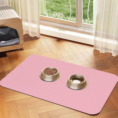 Futternapf-Matte für Hunde und Katzen, leicht zu reinigen, tragbar, schnell trocknend, Wasserspendermatte für Hund und Katze, 30 x 45 cm, Schwarz Futternapf-Matte für Hunde und Katzen, leicht zu reinigen, tragbar, schnell trocknend, Wasserspendermatte für Hund und Katze, 30 x 45 cm, Schwarz von BOXILTD