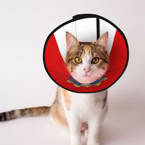 Hessen-Flagge, weiches Hundehalsband, Depets verstellbare Genesung, Haustier-Kegel, E-Halsband für Katzen, Kätzchen, Kaninchen, bequemes elisabethanisches Halsband Hessen-Flagge, weiches Hundehalsband, Depets verstellbare Genesung, Haustier-Kegel, E-Halsband für Katzen, Kätzchen, Kaninchen, bequemes elisabethanisches Halsband von BOXILTD