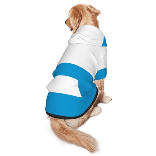Hunde-Kapuzenpullover mit Bayerischer Flagge, Hunde-Kapuzenpullover für mittelgroße und große Hunde, stilvolles Haustier-Sweatshirt mit Tasche und Loch für die Leine Hunde-Kapuzenpullover mit Bayerischer Flagge, Hunde-Kapuzenpullover für mittelgroße und große Hunde, stilvolles Haustier-Sweatshirt mit Tasche und Loch für die Leine von BOXILTD