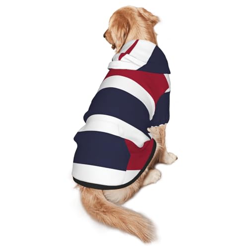 Hunde-Kapuzenpullover mit Thailand-Flagge, für mittelgroße und große Hunde, stilvolles Haustier-Sweatshirt mit Tasche und Loch für die Leine Hunde-Kapuzenpullover mit Thailand-Flagge, für mittelgroße und große Hunde, stilvolles Haustier-Sweatshirt mit Tasche und Loch für die Leine von BOXILTD