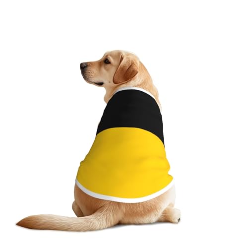 Hunde-Shirt, Motiv: Flagge des Kantons Sachsen-Anhalt, leicht, dehnbar, für mittelgroße und große Rassen, für Spaziergänge, Outdoor-Aktivitäten Hunde-Shirt, Motiv: Flagge des Kantons Sachsen-Anhalt, leicht, dehnbar, für mittelgroße und große Rassen, für Spaziergänge, Outdoor-Aktivitäten von BOXILTD