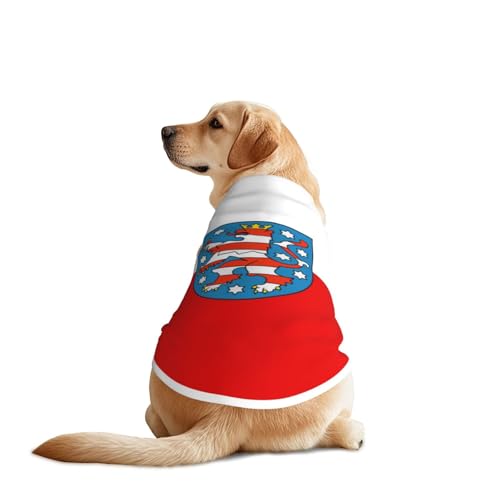 Hunde-Shirt, Thüringen-Flagge, leicht, dehnbar, für mittelgroße und große Rassen, für Spaziergänge, Outdoor-Aktivitäten Hunde-Shirt, Thüringen-Flagge, leicht, dehnbar, für mittelgroße und große Rassen, für Spaziergänge, Outdoor-Aktivitäten von BOXILTD