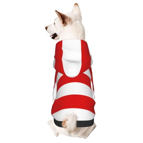 Hundebekleidung für kleine Hunde mit Bremen-Flagge, niedlicher Kapuzenpullover für kleine und mittelgroße Hunde und Katzen Hundebekleidung für kleine Hunde mit Bremen-Flagge, niedlicher Kapuzenpullover für kleine und mittelgroße Hunde und Katzen von BOXILTD