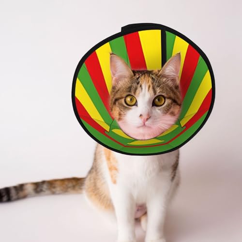 Hundehalsband mit hawaiianischer Flagge, weich, verstellbar, für Katzen, Kätzchen, Kaninchen, bequemes elisabethanisches Halsband Hundehalsband mit hawaiianischer Flagge, weich, verstellbar, für Katzen, Kätzchen, Kaninchen, bequemes elisabethanisches Halsband von BOXILTD