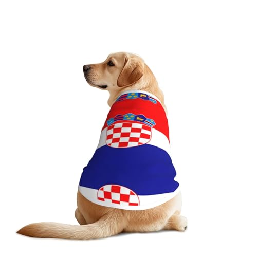 Hundehemd mit Flagge der Republik Kroatien, leicht, dehnbar, für mittelgroße und große Rassen, für Spaziergänge, Outdoor-Aktivitäten Hundehemd mit Flagge der Republik Kroatien, leicht, dehnbar, für mittelgroße und große Rassen, für Spaziergänge, Outdoor-Aktivitäten von BOXILTD