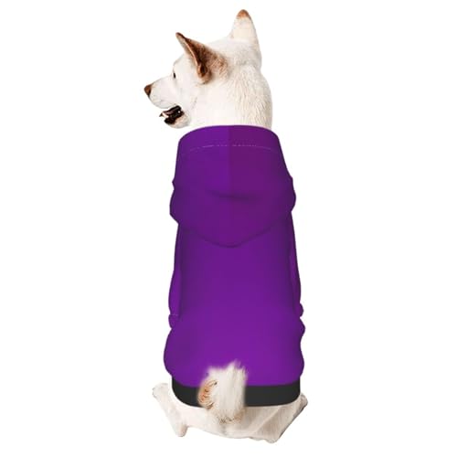 Hundekleidung für kleine Hunde, süßer Kapuzenpullover für kleine und mittelgroße Hunde und Katzen, Dunkelviolett Hundekleidung für kleine Hunde, süßer Kapuzenpullover für kleine und mittelgroße Hunde und Katzen, Dunkelviolett von BOXILTD