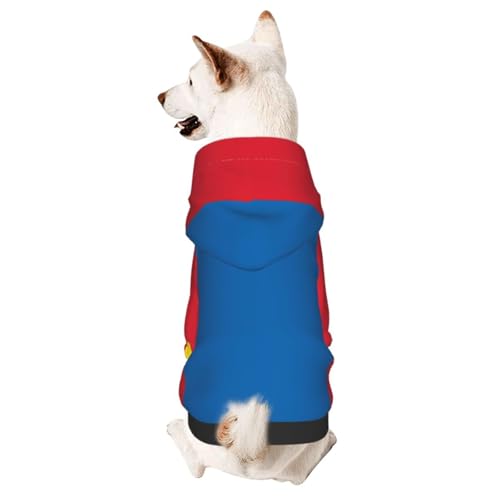 Hundekleidung für kleine Hunde mit mongolischer Flagge, niedlicher Kapuzenpullover für kleine und mittelgroße Hunde und Katzen Hundekleidung für kleine Hunde mit mongolischer Flagge, niedlicher Kapuzenpullover für kleine und mittelgroße Hunde und Katzen von BOXILTD