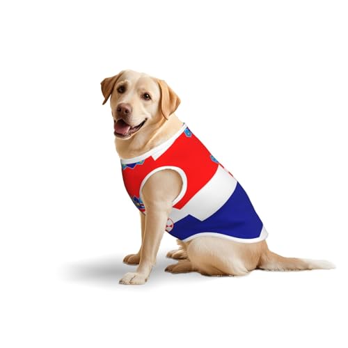 Hundekleidung mit Flagge der Republik Kroatien für mittelgroße und große Hunde, weiche Baumwolle, Haustierkleidung für den täglichen Gebrauch, Spazierengehen, Größe L, Blau, Gelb Hundekleidung mit Flagge der Republik Kroatien für mittelgroße und große Hunde, weiche Baumwolle, Haustierkleidung für den täglichen Gebrauch, Spazierengehen, Größe L, Blau, Gelb von BOXILTD