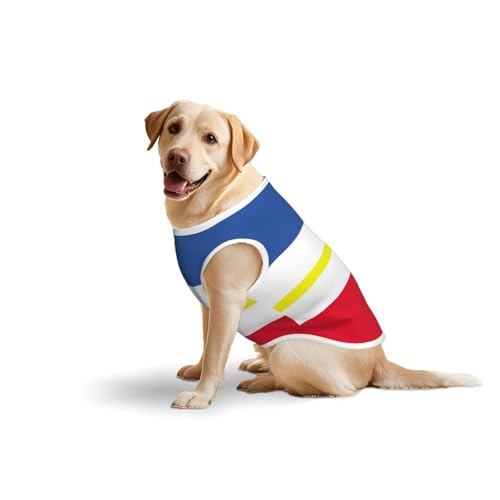 Hundekleidung mit Flagge des Kantons Mecklenburg für mittelgroße und große Hunde, weiche Baumwolle, Haustierkleidung für den täglichen Gebrauch, Spazierengehen, Größe L, Blau, Gelb Hundekleidung mit Flagge des Kantons Mecklenburg für mittelgroße und große Hunde, weiche Baumwolle, Haustierkleidung für den täglichen Gebrauch, Spazierengehen, Größe L, Blau, Gelb von BOXILTD