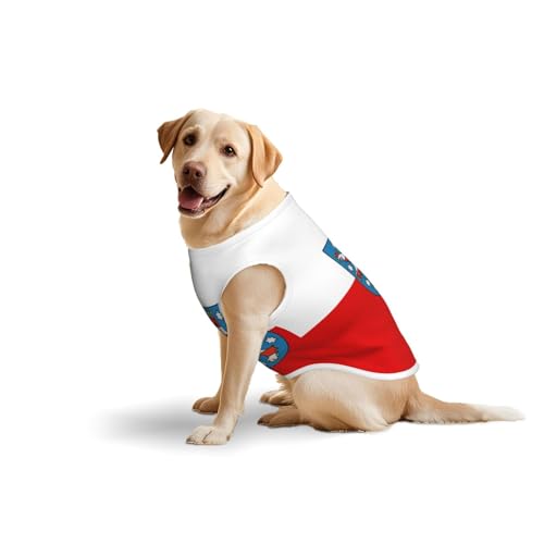 Hundekleidung mit Thüringen-Flagge für mittelgroße und große Hunde, weiche Baumwolle, Haustierkleidung für den täglichen Gebrauch, Spazierengehen, Größe L, Blau, Gelb Hundekleidung mit Thüringen-Flagge für mittelgroße und große Hunde, weiche Baumwolle, Haustierkleidung für den täglichen Gebrauch, Spazierengehen, Größe L, Blau, Gelb von BOXILTD