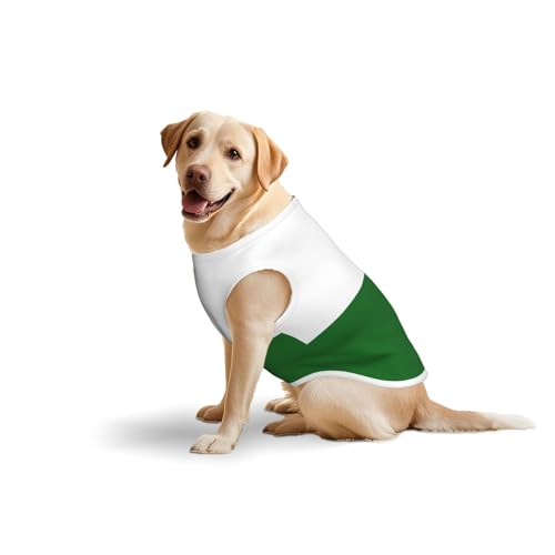Hundekleidung mit der Flagge von Sachsen für mittelgroße und große Hunde, weiche Baumwolle, Haustierkleidung für den täglichen Gebrauch, Spazierengehen, (Größe L, Blau, Gelb) von BOXILTD