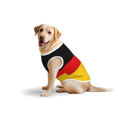 Hundekleidung mit deutscher Flagge für mittelgroße und große Hunde, weiche Baumwolle, Haustierkleidung für den täglichen Gebrauch, Spazierengehen, Größe L, Blau, Gelb Hundekleidung mit deutscher Flagge für mittelgroße und große Hunde, weiche Baumwolle, Haustierkleidung für den täglichen Gebrauch, Spazierengehen, Größe L, Blau, Gelb von BOXILTD