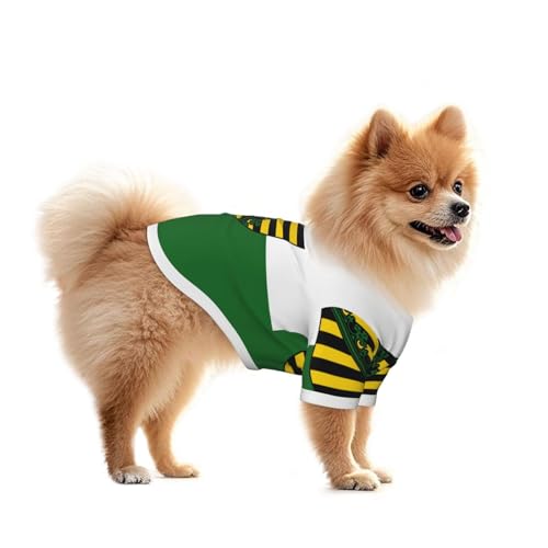 Hundeshirt mit Sachsenflagge – Sommer-Haustierkleidung für kleine Hunde, geeignet für Spaziergänge und Outdoor-Aktivitäten Hundeshirt mit Sachsenflagge – Sommer-Haustierkleidung für kleine Hunde, geeignet für Spaziergänge und Outdoor-Aktivitäten von BOXILTD