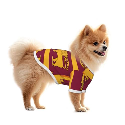Hundeshirt mit Sri Lanka-Flagge, Sommer-Haustierkleidung für kleine Hunde, geeignet für Spaziergänge und Outdoor-Aktivitäten Hundeshirt mit Sri Lanka-Flagge, Sommer-Haustierkleidung für kleine Hunde, geeignet für Spaziergänge und Outdoor-Aktivitäten von BOXILTD
