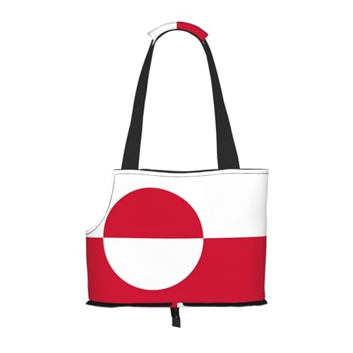 Hundetragetasche mit Grönland-Flagge, Haustier-Tragetasche, geeignet für Welpen, kleine Katzen im Freien, Schwarz Hundetragetasche mit Grönland-Flagge, Haustier-Tragetasche, geeignet für Welpen, kleine Katzen im Freien, Schwarz von BOXILTD
