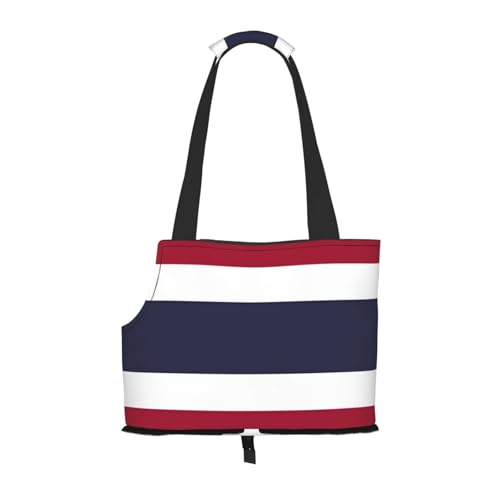 Hundetragetasche mit Thailand-Flagge, Haustier-Tragetasche, geeignet für Welpen, kleine Katzen im Freien, Schwarz Hundetragetasche mit Thailand-Flagge, Haustier-Tragetasche, geeignet für Welpen, kleine Katzen im Freien, Schwarz von BOXILTD