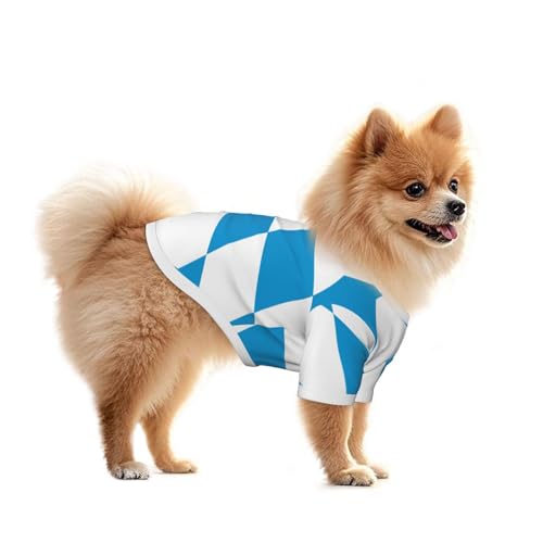 Hundeweste mit Flagge der bayerischen Raute - Sommer-Haustierkleidung für kleine Hunde, geeignet für Spaziergänge und Outdoor-Aktivitäten Hundeweste mit Flagge der bayerischen Raute - Sommer-Haustierkleidung für kleine Hunde, geeignet für Spaziergänge und Outdoor-Aktivitäten von BOXILTD