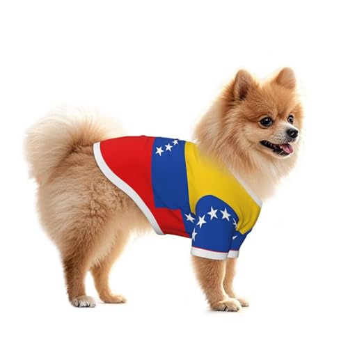 Hundeweste mit Flagge von Venezuela, Sommer-Haustierkleidung für kleine Hunde, geeignet für Spaziergänge und Outdoor-Aktivitäten Hundeweste mit Flagge von Venezuela, Sommer-Haustierkleidung für kleine Hunde, geeignet für Spaziergänge und Outdoor-Aktivitäten von BOXILTD