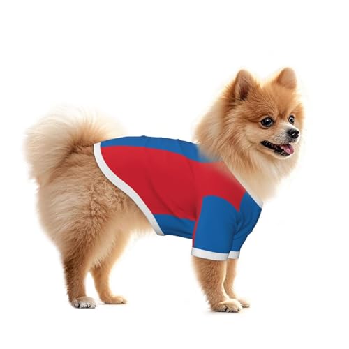 Hundeweste mit mongolischer Flagge, Sommer-Haustierkleidung für kleine Hunde, geeignet für Spaziergänge und Outdoor-Aktivitäten von BOXILTD