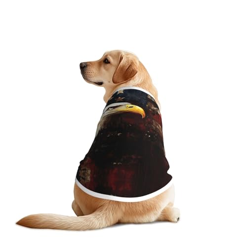 North American Eagle Hunde-Shirt, leicht, dehnbar, für mittelgroße und große Rassen, für Spaziergänge, Outdoor-Aktivitäten North American Eagle Hunde-Shirt, leicht, dehnbar, für mittelgroße und große Rassen, für Spaziergänge, Outdoor-Aktivitäten von BOXILTD