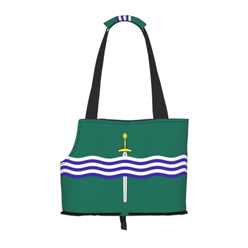 Peterborough Flag Hundetragetasche, Tragetasche für Haustiere, geeignet für Welpen, kleine Katzen im Freien, Schwarz Peterborough Flag Hundetragetasche, Tragetasche für Haustiere, geeignet für Welpen, kleine Katzen im Freien, Schwarz von BOXILTD